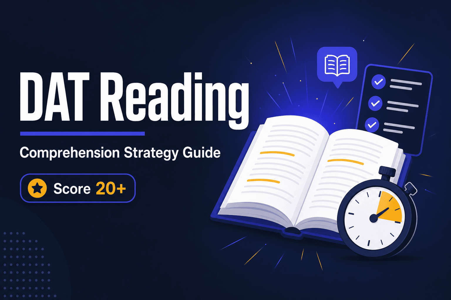 DAT Reading Comprehension: Strategy Guide to Score 20+ Without Speed-Reading Myths (2025–2026)