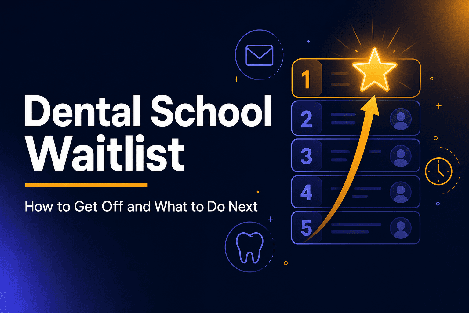 Dental School Waitlist: What to Do Right Now to Maximize Your Chances of Getting Off