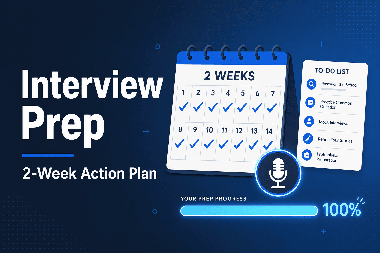 How to Prepare for a Dental School Interview in 2 Weeks: A Day-by-Day Action Plan